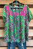 Just Breezing Through Top - Kelly Green - SALE