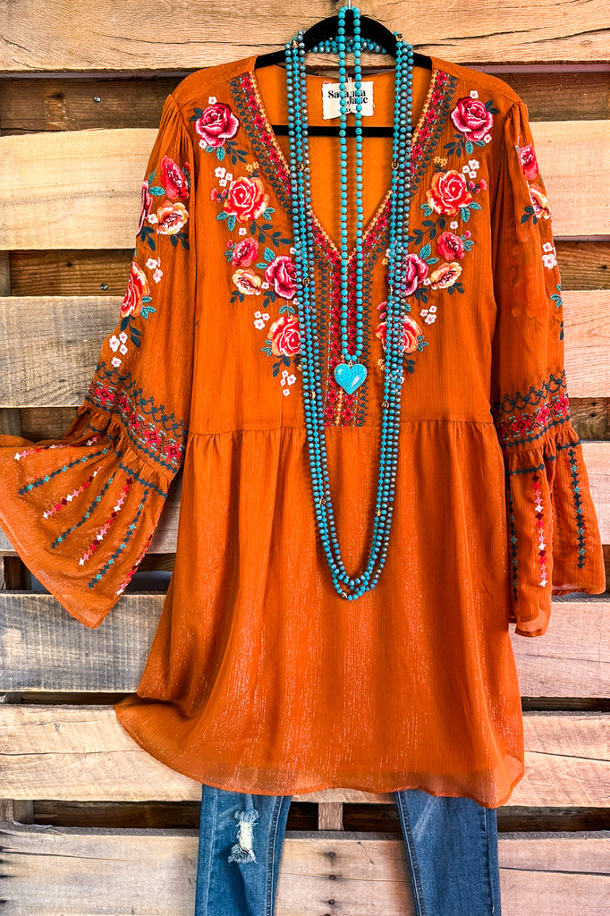 Sounds Of Joy Dress - Rust