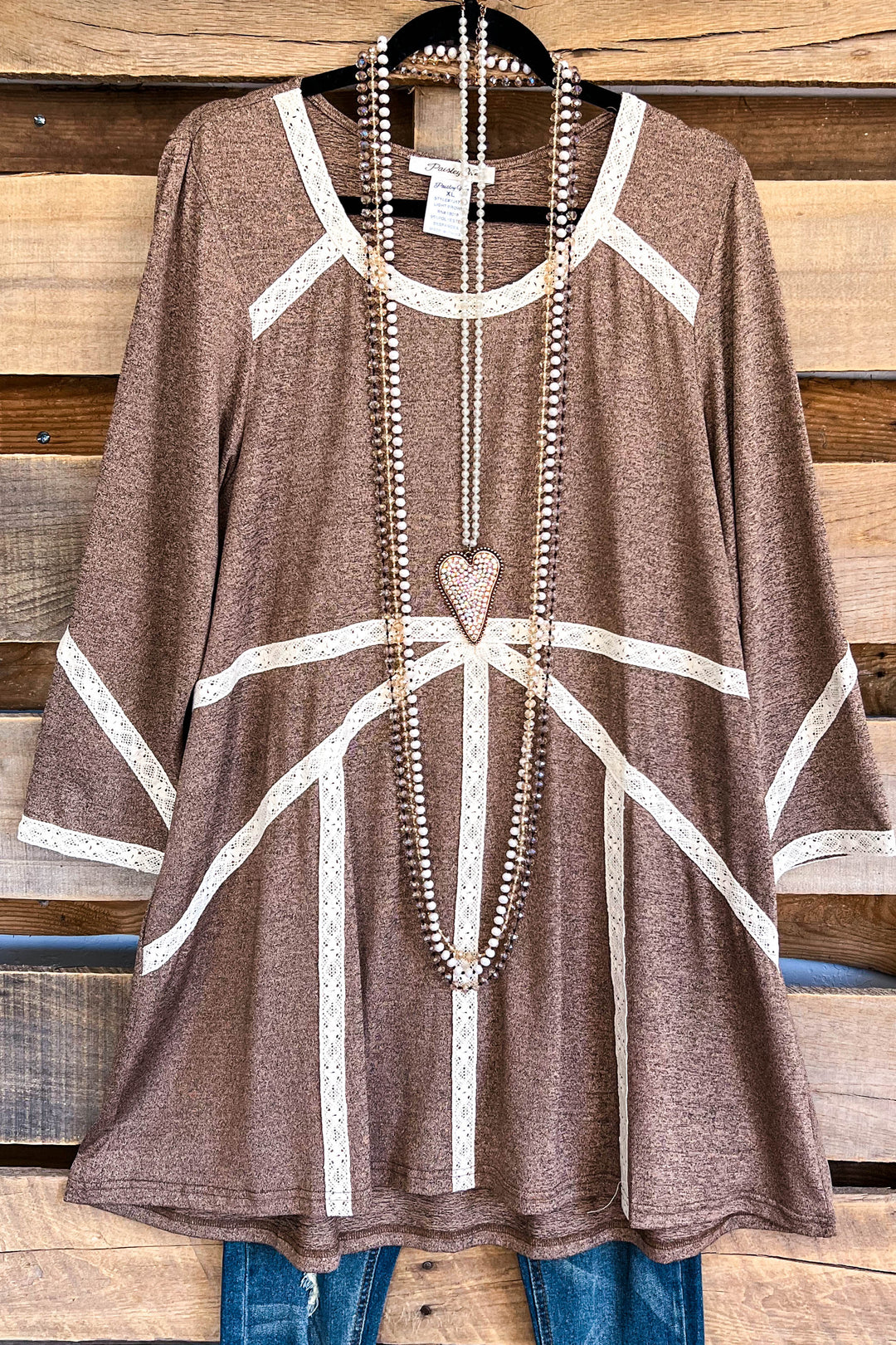 Not Over You Blouse - Light Brown -SALE