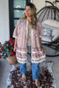 Lace And Daydreams Cardigan - 100% Cotton - Blue Gray