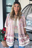 Lace And Daydreams Cardigan - 100% Cotton - Blue Gray