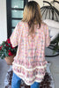 Lace And Daydreams Cardigan - 100% Cotton - Blue Gray