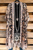 AHB EXCLUSIVE:  One More Time Long Kimono Lace - Leopard