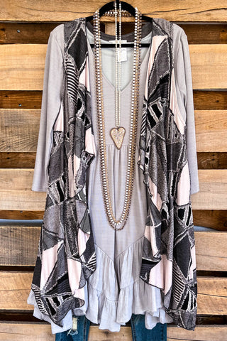 Just A Little Longer Maxi Dress - Gray - SALE