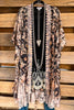 AHB EXCLUSIVE:  One More Time Long Kimono Lace - Leopard