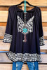 AHB EXCLUSIVE: Customary Enjoyment Tunic - Black - SALE