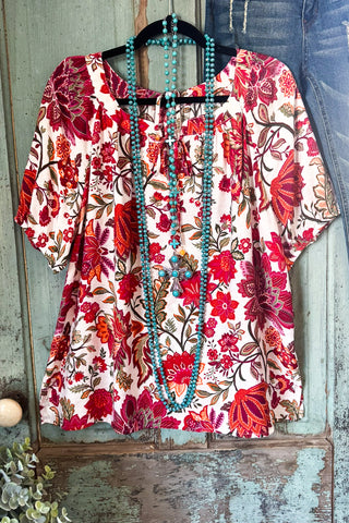 Fascinating Thoughts Kaftan - Red