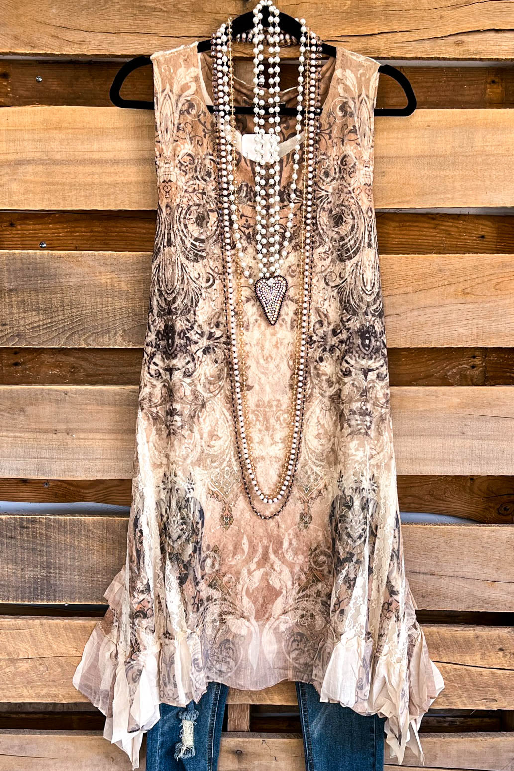 AHB EXCLUSIVE: Love is Alive Tunic - Beige/7TP
