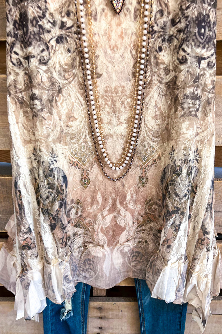 AHB EXCLUSIVE: Love is Alive Tunic - Beige/7TP