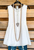Separate Ways Top - White - 100% COTTON - SALE