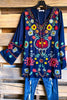 AHB EXCLUSIVE:  See My Joy Embroidered Tunic - Navy - SALE