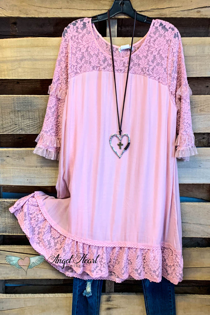 Sunshine in My Heart Dress - Mauve