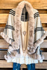 Common Ground Poncho - Ivory /Black