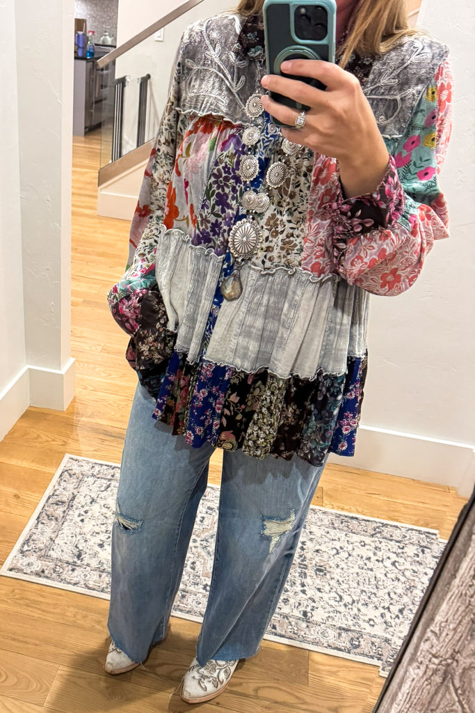 Carefree Afternoon Tunic - Slate