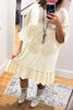 Saving Grace  Oversized Dress - Natural - Cotton Blend