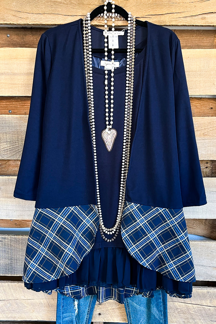 Relaxing Right Cardigan - Navy Blue - SALE