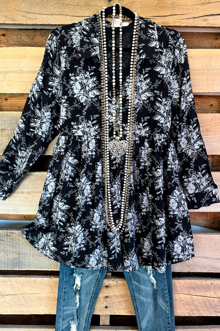 Follow The Tempo Tunic - Black - SALE