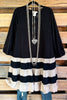 Layered Romance Dress - Black