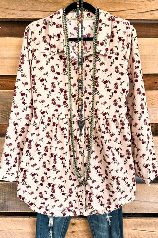 Miss You More Embroidered Poncho Vest - Berry