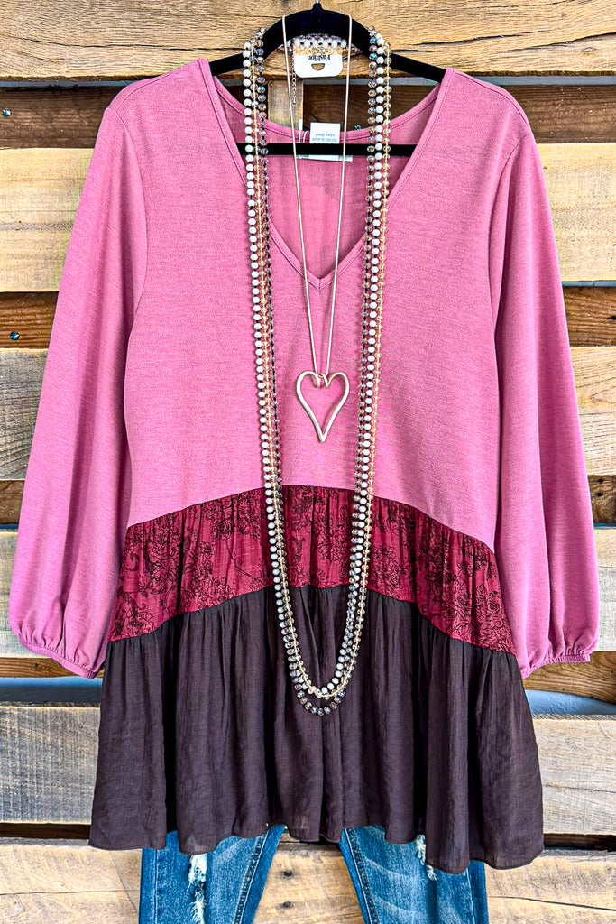 All In Love Tunic - Mauve