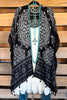 Oceanic Dream Kimono - Black - SALE
