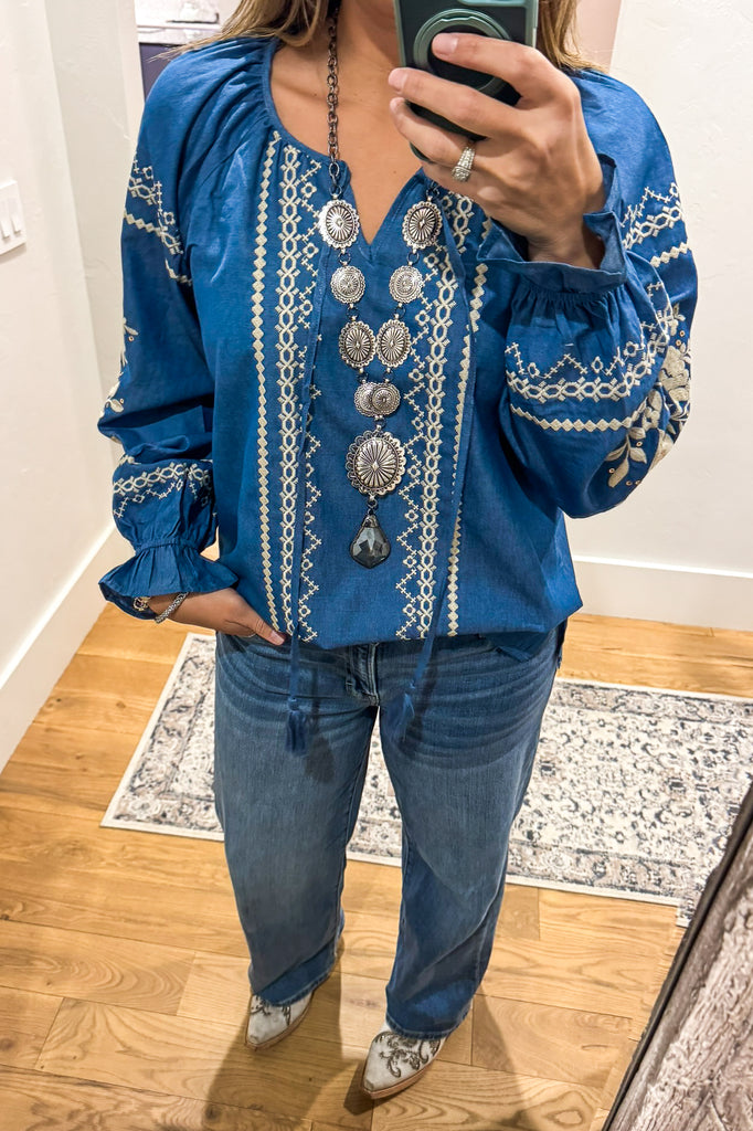 AHB EXCLUSIVE: When in Love Top - Denim - 100% COTTON