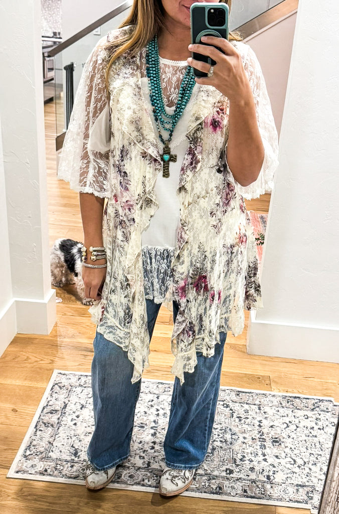 Mix And Mingle Top- Ivory (size 6 to 12) .