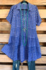 More To Give Dress - Cobalt