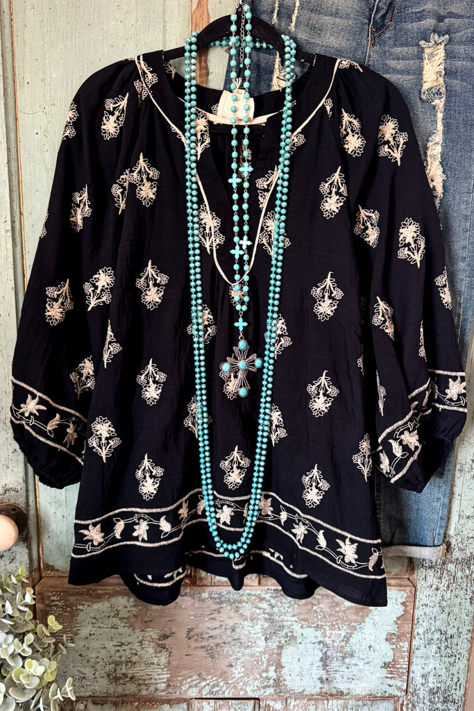 The Road Ahead Blouse - Black