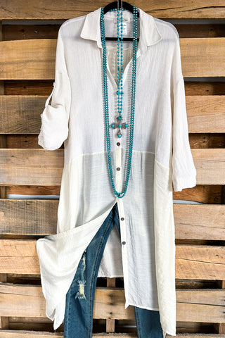 AHB EXCLUSIVE: More Than A Feeling Tunic - Beige