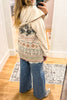 Fully Embroidered Plus Size Special Moments Cardigan - Oatmeal