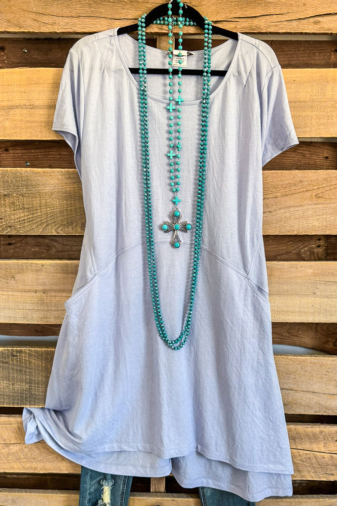 Exactly As I Am Dress - Blue