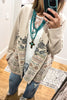 Fully Embroidered Plus Size Special Moments Cardigan - Oatmeal