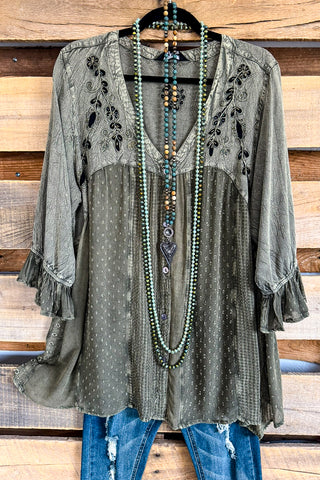 Getaway Garden Blouse - Gravel