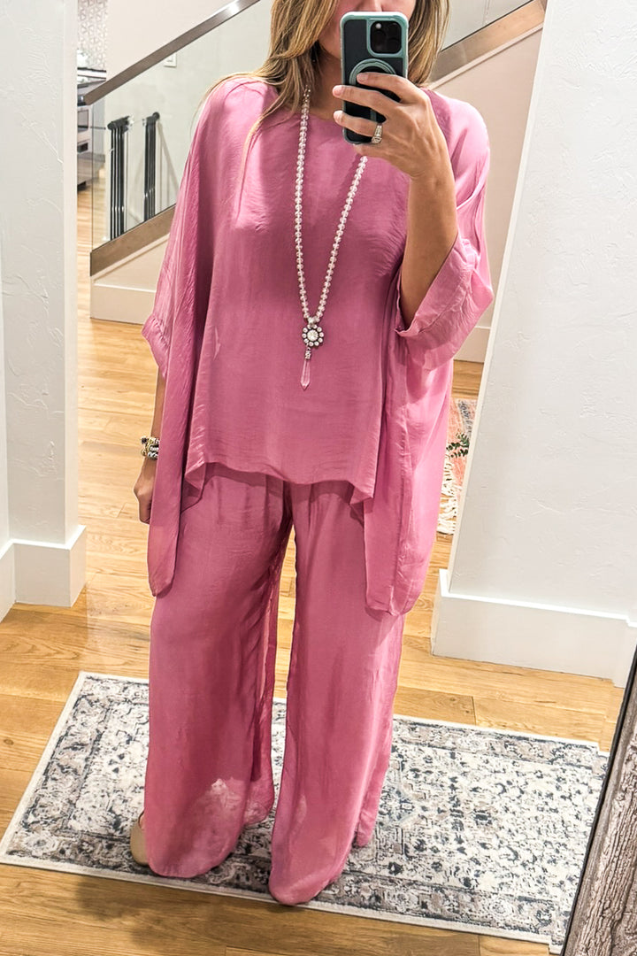 Milan Silk Blend Stretch Top – Made in Italy (Sold Separately)