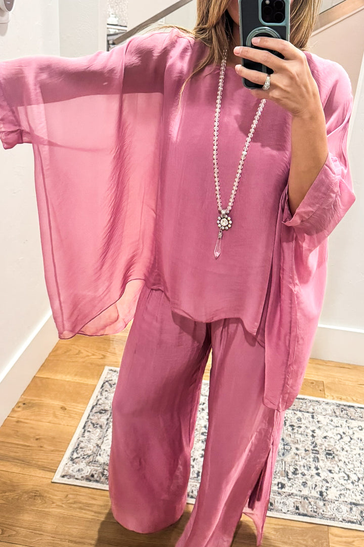 Milan Silk Blend Stretch Top – Made in Italy (Sold Separately)