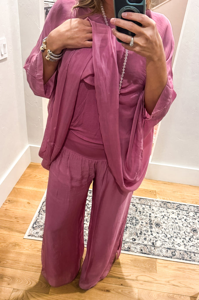 Milan Silk Blend Stretch Top – Made in Italy