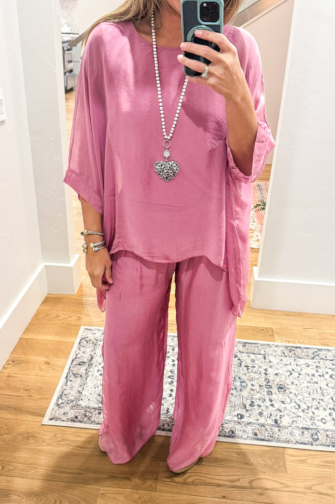 Milan Silk Blend Stretch Top – Made in Italy