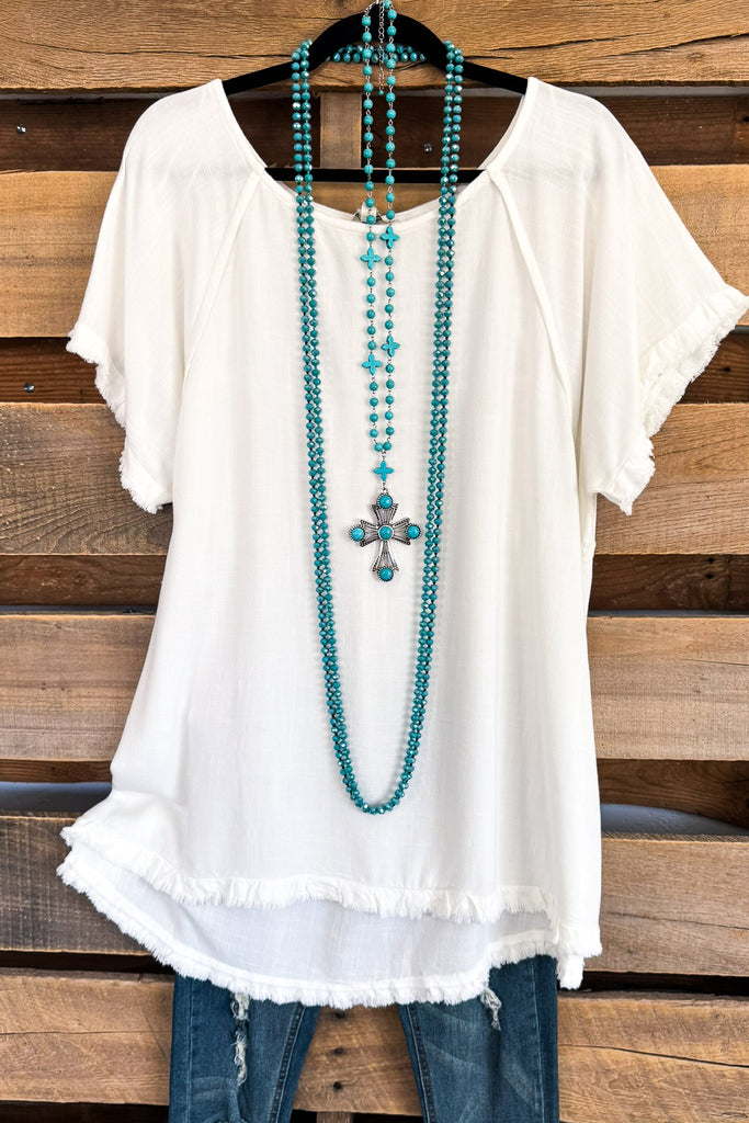 On Good Terms Tunic - Off White