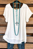 On Good Terms Tunic - Off White