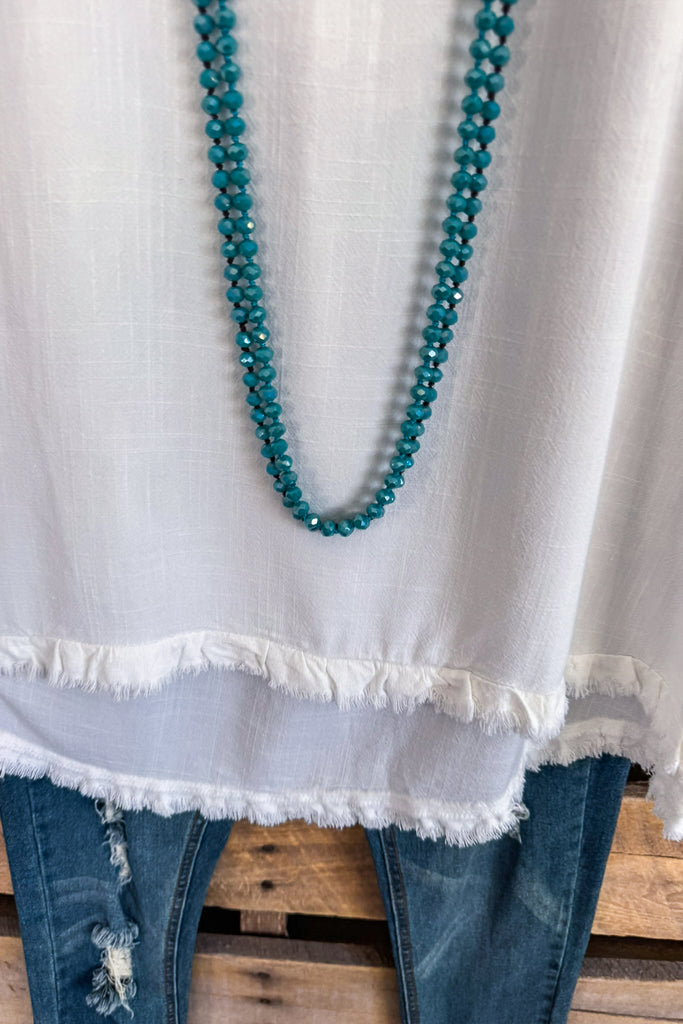 On Good Terms Tunic - Off White