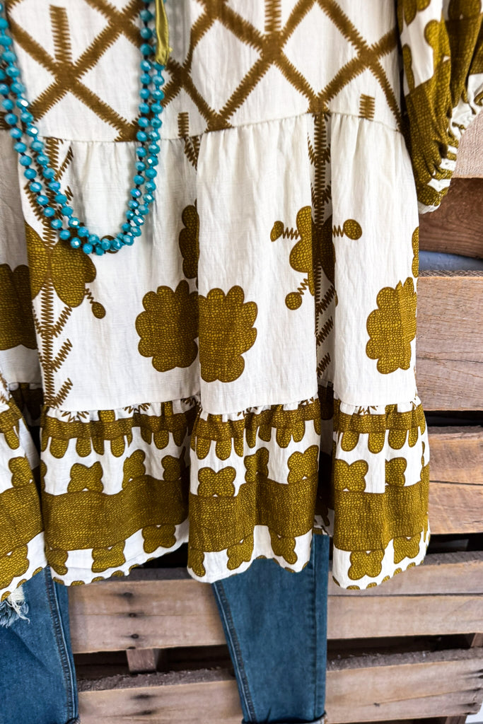 No Reason Needed Dress - Mustard Green
