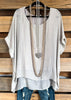 Fill The Breeze Tunic - Pearl Gray