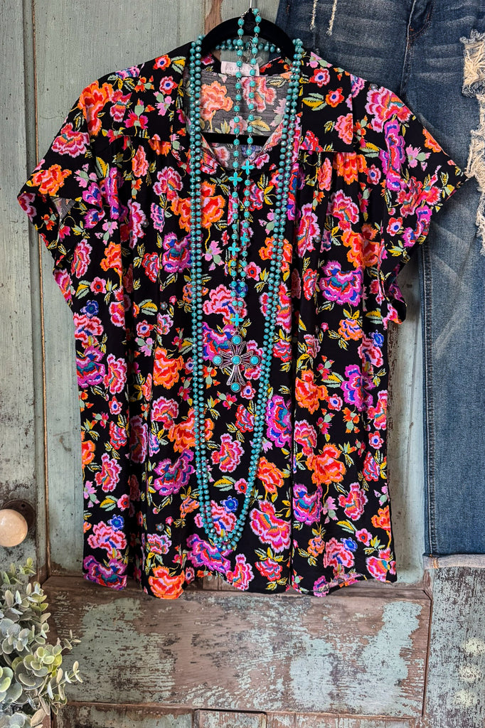 Evening Is Coming Tunic - Black