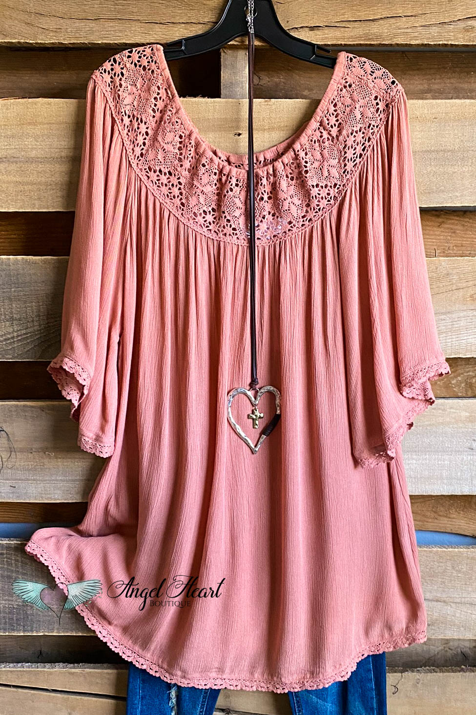 AHB EXCLUSIVE:  Feeling Free Tunic - Mauve - SALE