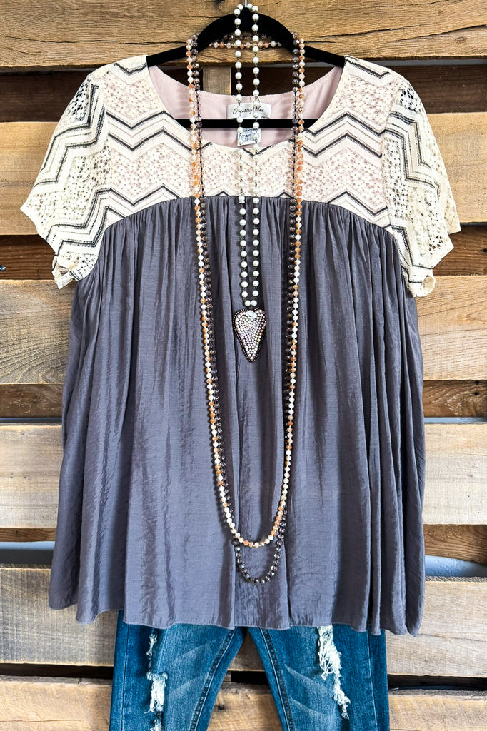 Worth The Wait Top - Beige