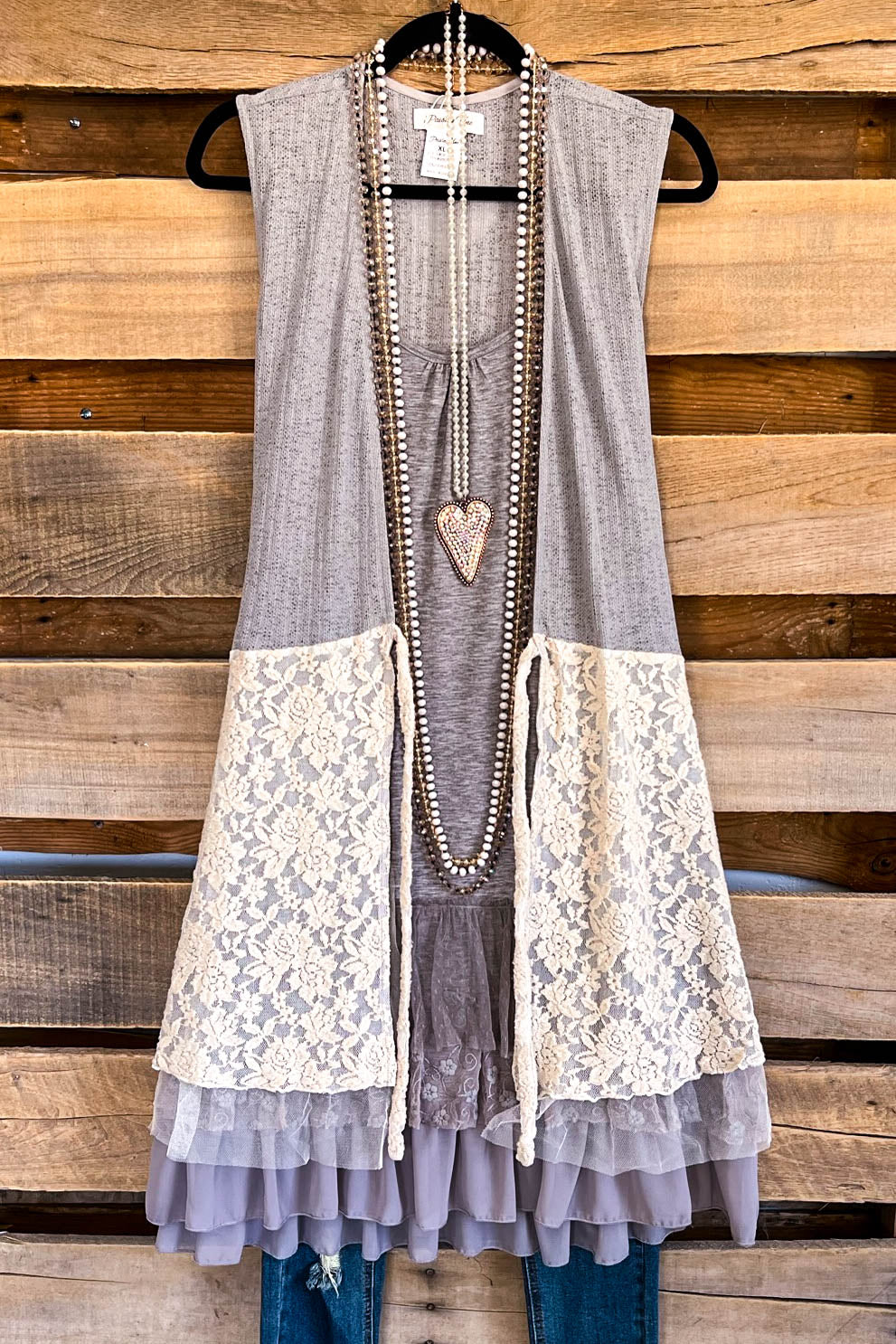 Vintage Impressions Vest - Grey/Taupe