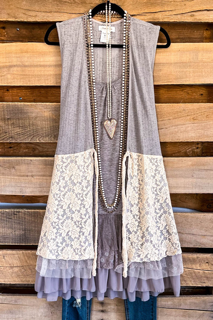 Vintage Impressions Vest - Grey/Taupe