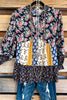 Keeping The Peace Blouse - Midnight - SALE