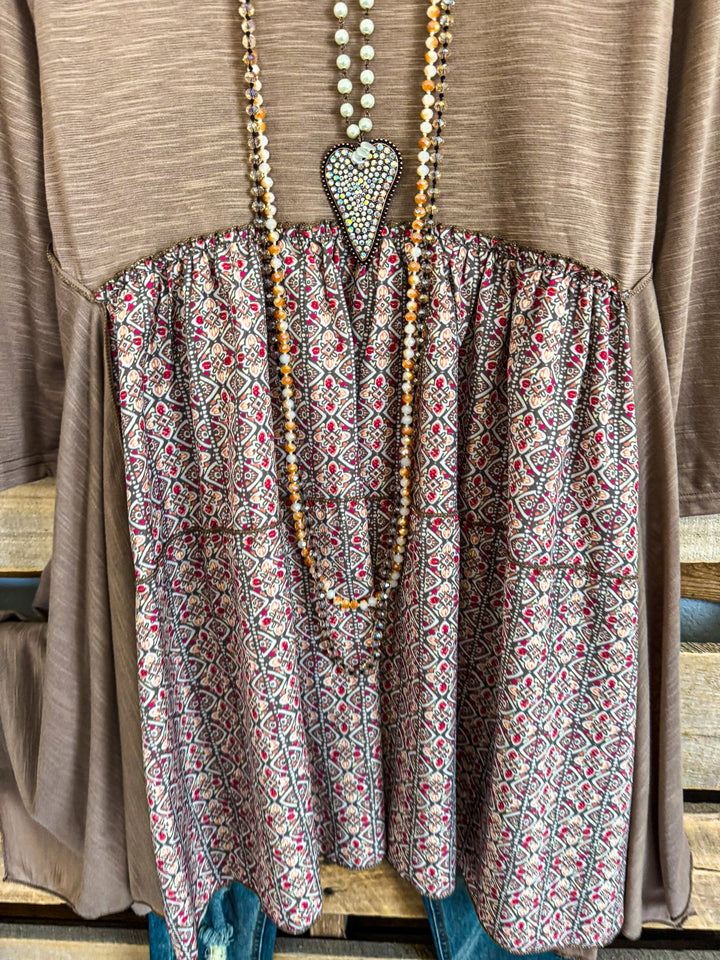 Something A Little Extra Tunic/Dress - Peach